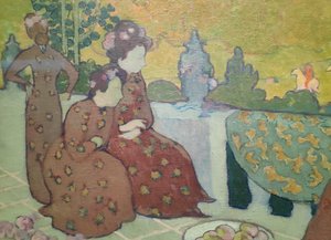 Women Sitting on the Terrace also called September Evening by Maurice Denis